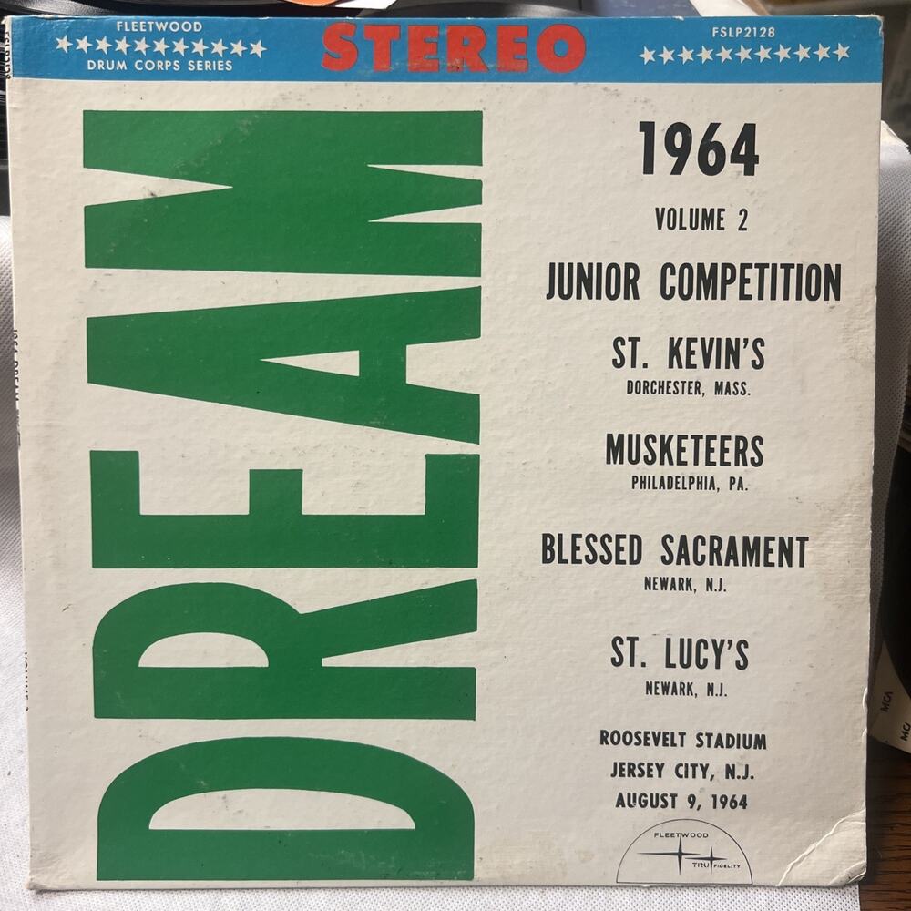 1964 DREAM Drum & Bugle Corps Contest Volume 2 JUNIOR CORPS LP ULTRASONIC CLEAN!